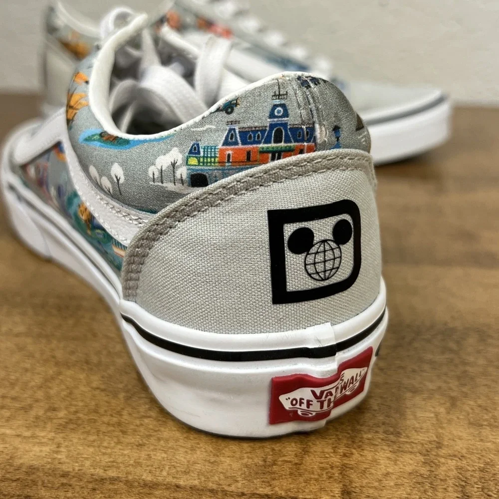 Vans Old Skool x Walt Disney World 50th Anniversary Park Map Sz Women 6.5 Men 5